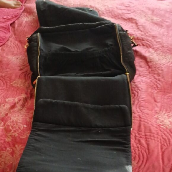 Petunia Pickle Bottom Black Embossed Backpack - Picture 3 of 5